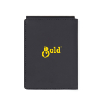 Synthetic leather passport and card holder with RFID protection black colour