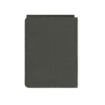 Synthetic leather passport and card holder with RFID protection green colour