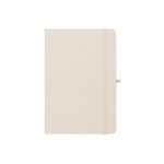 100% RPET notebook with rounded corners, A5 lined pages off white colour first view