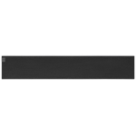 Recycled RPET polyester scarf with patch black colour