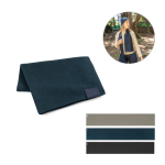 Recycled RPET polyester scarf with patch various colours