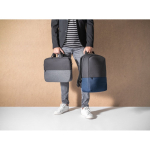 Recycled polyester laptop case with trolley strap, 15” still life view