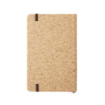 Cork notebook with divider and elastic closure, B7 plain pages natural colour second view