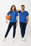 Unisex jogger trousers in recycled cotton, 340 g/m² navy-blue colour