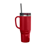 Straw cup with dual-wall air insulation, 1.2 L