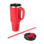 Copper double-wall vacuum-insulated straw cup, 1.2 L