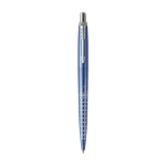 Parker Jotter SE Global Icons metal pen, blue ink second front view