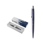 Parker Jotter SE Global Icons metal pen, blue ink