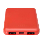 Slim and stylish recycled plastic power bank, 5,000 mAh