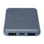 Slim and stylish recycled plastic power bank, 5,000 mAh