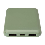 Slim and stylish recycled plastic power bank, 5,000 mAh
