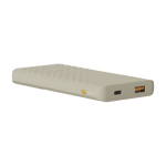 Fast-charging power bank with FastCharge technology, 10,000 mAh sand colour