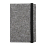 RFID recycled polyester passport holder with special pockets marbled grey colour