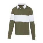 Unisex rugby-style organic cotton polo, 280 g/m², Elevate NXT