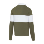 Unisex rugby-style organic cotton polo, 280 g/m², Elevate NXT