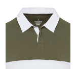 Unisex rugby-style organic cotton polo, 280 g/m², Elevate NXT