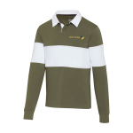 Unisex rugby-style organic cotton polo, 280 g/m², Elevate NXT