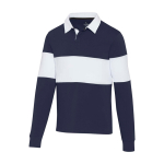 Unisex rugby-style organic cotton polo, 280 g/m², Elevate NXT