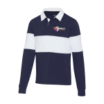 Unisex rugby-style organic cotton polo, 280 g/m², Elevate NXT