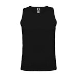 Children's sports t-shirt with removable label, 140 g/m2, Roly black colour