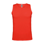 Children's sports t-shirt with removable label, 140 g/m2, Roly red colour