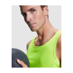 Children's sports t-shirt with removable label, 140 g/m2, Roly neon yellow colour