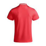 Children's short-sleeve sports polo shirt, 140 g/m2, Roly red colour