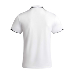 Children's short-sleeve sports polo shirt, 140 g/m2, Roly white colour