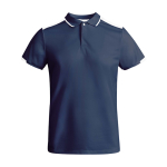 Children's short-sleeve sports polo shirt, 140 g/m2, Roly navy-blue colour