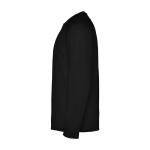 Children's long-sleeve technical sports t-shirt, 150 g/m2, Roly black colour