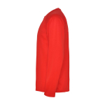 Children's long-sleeve technical sports t-shirt, 150 g/m2, Roly red colour