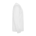 Children's long-sleeve technical sports t-shirt, 150 g/m2, Roly white colour