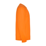 Children's long-sleeve technical sports t-shirt, 150 g/m2, Roly neon orange colour