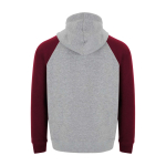 Kids’ two-tone hoodie, 280 g/m2, Roly Badet burgundy colour