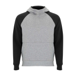 Kids’ two-tone hoodie, 280 g/m2, Roly Badet black colour