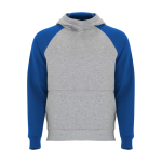 Kids’ two-tone hoodie, 280 g/m2, Roly Badet royal blue colour