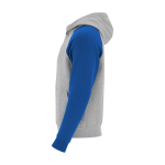 Kids’ two-tone hoodie, 280 g/m2, Roly Badet royal blue colour