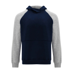 Kids’ two-tone hoodie, 280 g/m2, Roly Badet navy-blue colour