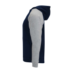 Kids’ two-tone hoodie, 280 g/m2, Roly Badet navy-blue colour