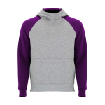 Kids’ two-tone hoodie, 280 g/m2, Roly Badet purple colour
