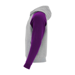 Kids’ two-tone hoodie, 280 g/m2, Roly Badet purple colour