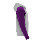 Kids’ two-tone hoodie, 280 g/m2, Roly Badet purple colour