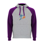 Kids’ two-tone hoodie, 280 g/m2, Roly Badet purple colour