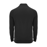 Children's long-sleeve sweatshirt with short zip, 200 g/m2, Roly black colour