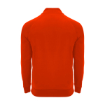 Children's long-sleeve sweatshirt with short zip, 200 g/m2, Roly red colour