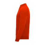Children's long-sleeve sweatshirt with short zip, 200 g/m2, Roly red colour