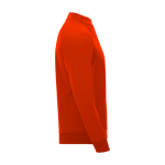 Children's long-sleeve sweatshirt with short zip, 200 g/m2, Roly red colour