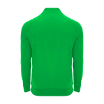 Children's long-sleeve sweatshirt with short zip, 200 g/m2, Roly green colour
