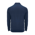 Children's long-sleeve sweatshirt with short zip, 200 g/m2, Roly navy-blue colour