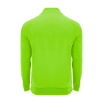 Children's long-sleeve sweatshirt with short zip, 200 g/m2, Roly neon green colour